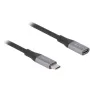 DeLOCK USB4 Gen 2x2 laidas USB-C 2 m juodas/pilkas 81202