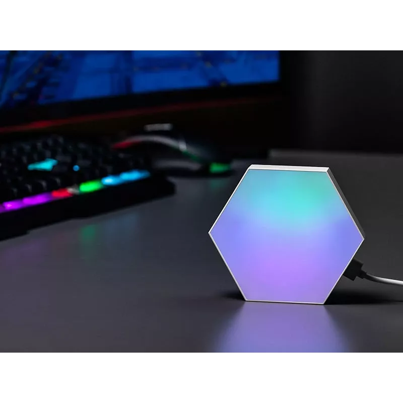 Įleidžiamas RGB LED šešiakampis skydelis TRACER Smart Hexagon Tracer 47256 Ambience TRAOSW47256