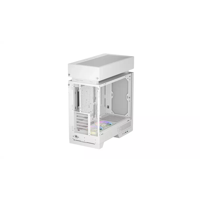 Korpusas DeepCool CL660 WH Baltas – ATX/Micro-ATX/Mini-ITX, grūdintas stiklas, palaiko ATX/PS2/SFX/SFX‑L maitinimo šaltinius
