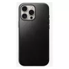 Telefono dėklas Nomad Modern Leather Case, skirtas iPhone 16 Pro Max, 6,9 colio (17,5 cm), juodos spalvos, oda+PC+TPU