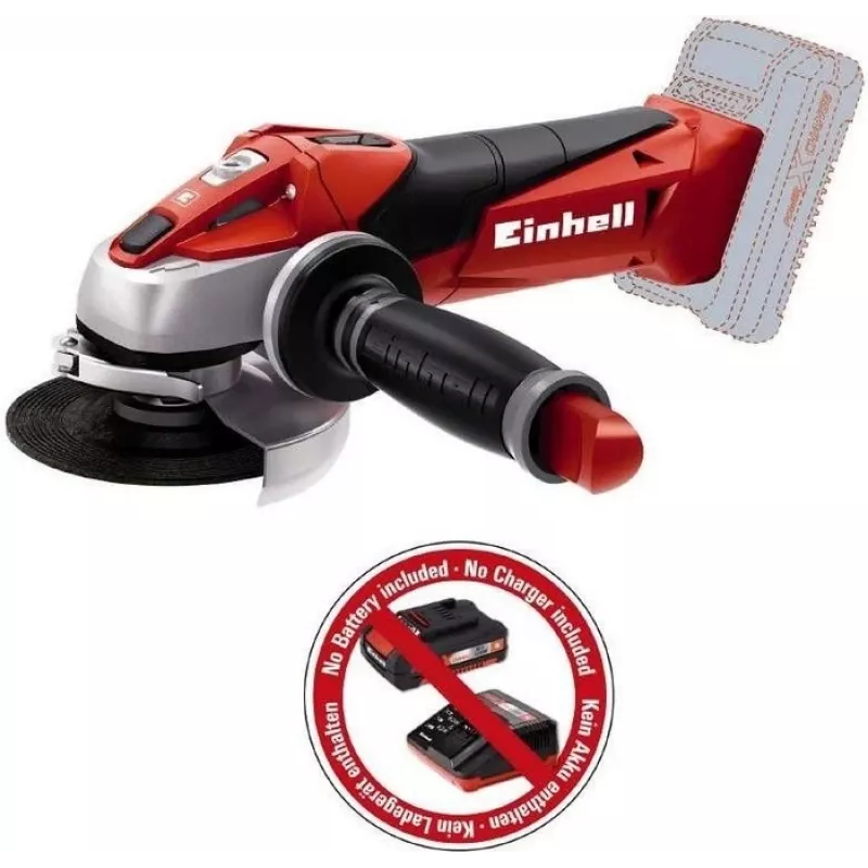 Belaidis kampinis šlifuoklis Einhell TE-AG 18/115 Li-Solo 11,5 cm 8500 aps./min 1,21 kg