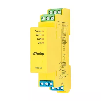 Shelly RGBWW Pro WiFi 5 kanalų LED valdiklis ant DIN bėgelio