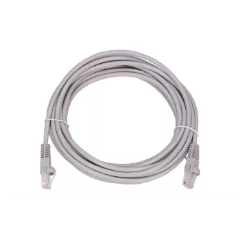 Tinklo jungiamasis laidas Extralink Cat5e UTP 5 m — RJ-45 į RJ-45, pilka