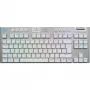 Belaidė mechaninė žaidimų klaviatūra Logitech G G915 X LIGHTSPEED TKL (balta, be skaičių bloko)