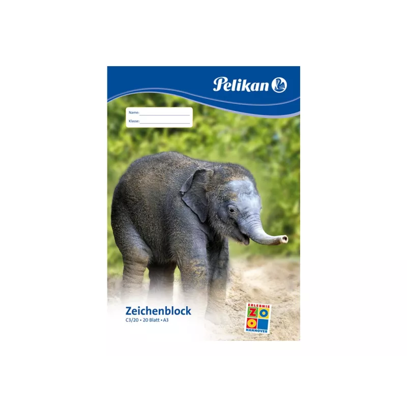 Pelikan 224840 piešimo popieriaus bloknotas, 20 lapų