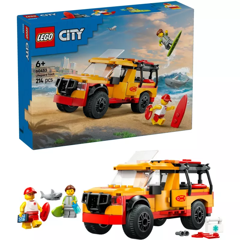 LEGO CITY 60453 Gelbėtojų paplūdimio vilkikas