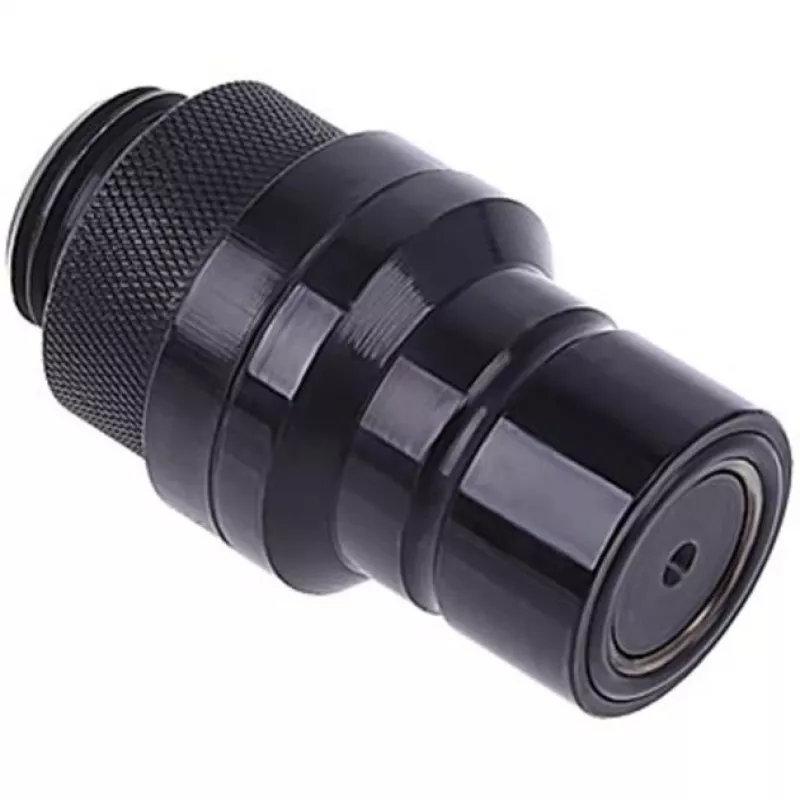 Alphacool 17440 žalvarinė jungtis aušinimui, juoda, 32×86×32 mm