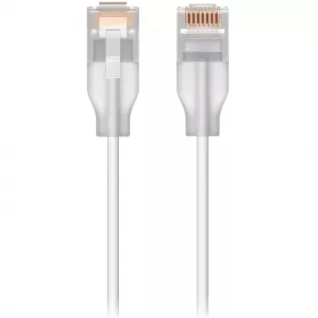 Tinklo jungiamasis laidas UBIQUITI UACC-Cable-Patch-EL Cat6 RJ-45 2,5GbE PoE++ 0,15 m peršviečiamai baltas (24 vnt.)