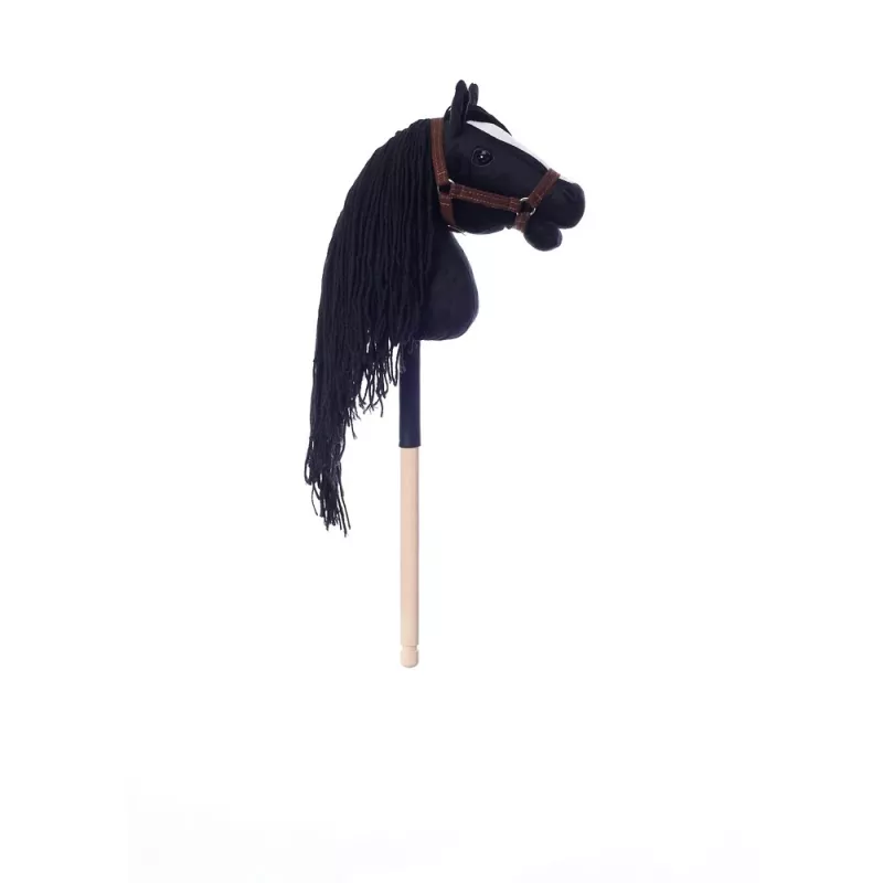 Arklys ant pagaliuko HOPPIHORSE Hobby Horse A4 juoda