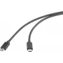 Renkforce USB-C laidas USB 3.2 Gen2x2 Kištukas Kištukas 2,00 m Juodas TPE apvalkalas (RF-6609644)