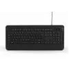 GEMBIRD KB-UML-03 belaidė multimedijos klaviatūra su apšvietimu, USB, juoda