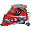 Suvirinimo šalmas YATO YT-73921 su automatiniu tamsėjimu, atspalvis 9–13, polikarbonato korpusas, matymo laukas 4,3×9,8 cm, baterija 3V