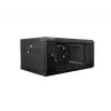 Sieninis stelažas LANBERG WF01-6404-10B 4U 19 colių 600×450×285 mm IP20 juodas, 60 kg talpa
