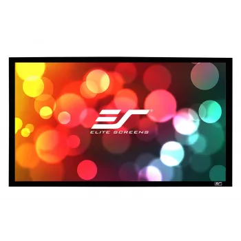 Elite Screens SableFrame Series ER100WH1 fiksuoto rėmo ekranas, 100 colių įstrižainė, 16:9, juodas