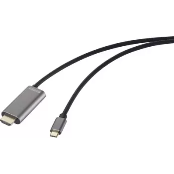 SpeaKa Professional USB-C HDMI adapterio laidas, kištukas į HDMI-A lizdą, 2,00 m (SP-12876348)