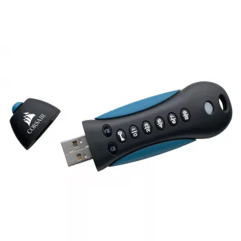 CORSAIR Flash Padlock 3 128GB Saugus USB 3.0 atmintukas su klaviatūra, 256 bitų AES šifravimas