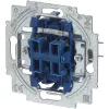 BUSCH JAEGER 2020/4 US Kištukinis lizdas, laidinis, juodas/pilkas, 250 V, 71 mm x 25 mm