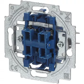 BUSCH JAEGER 2020/4 US Kištukinis lizdas, laidinis, juodas/pilkas, 250 V, 71 mm x 25 mm