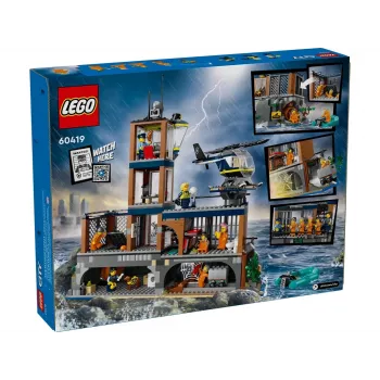 LEGO City Policijos nuovada Kalėjimo sala 60419 – 980 dalių, 7 minifigūrėlės, 370×400×160 mm