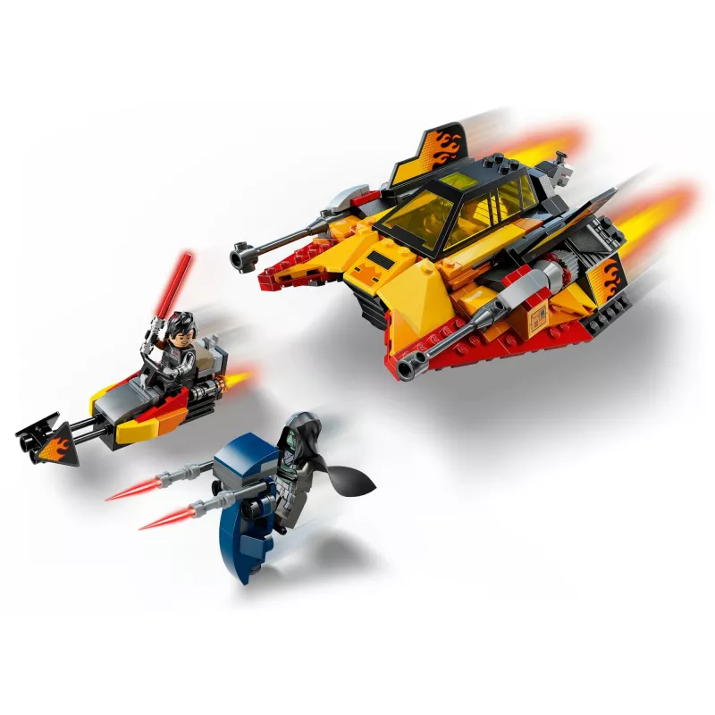 LEGO Star Wars Liepsnos greitaeigis 75414 sniego transporto priemonės rinkinys – 349 detalės, 3 minifigūrėlės, nuo 7 metų
