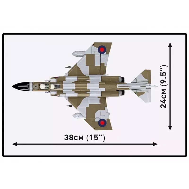Cobi Blokeliai F-4M Phantom II karinis lėktuvas, 728 dalių konstruktorius