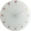 NeXtime klok 8809 Kėdė, Ø30 cm, sieninis, balta / daugiaspalvė