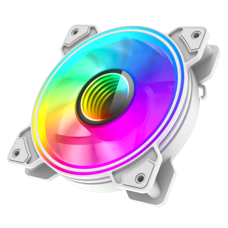 Gamemax DUAL RING INFINITY ventiliatorius korpusui | Baltas