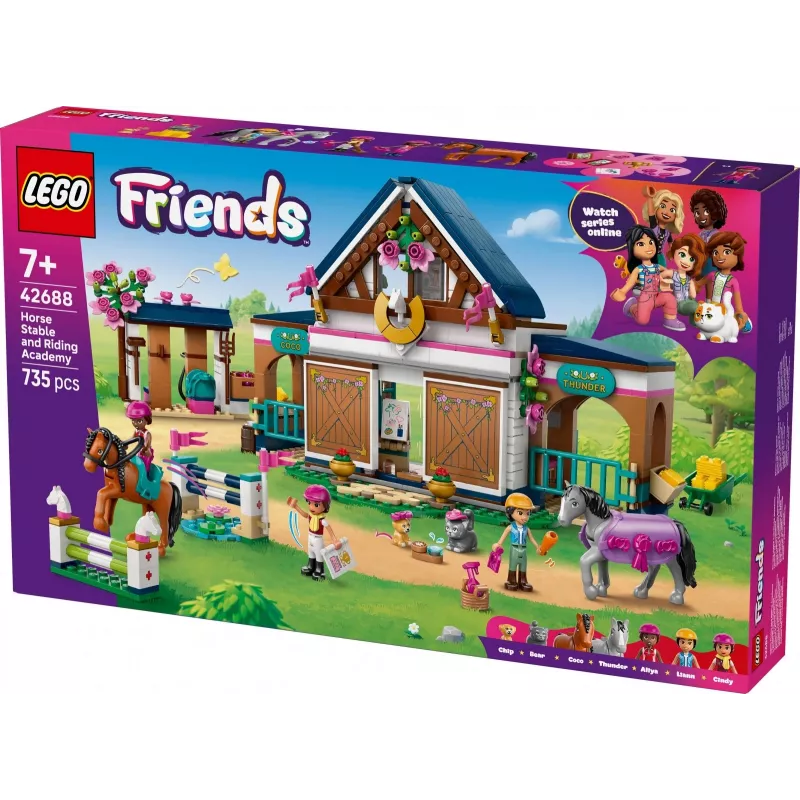 LEGO Friends 42688 Žirgų arklidės ir jojimo akademija
