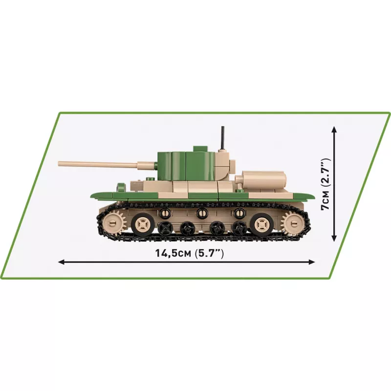 Konstruktorius COBI Renault R35 / Valentine IX / Panzer I 595 detalių