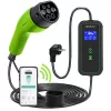 Qoltec Mobile EV Car Charger 2in1 Type2 | 3.5kW | 230V | Wi-Fi | LCD | Nešiojamas | Wallbox | 5m