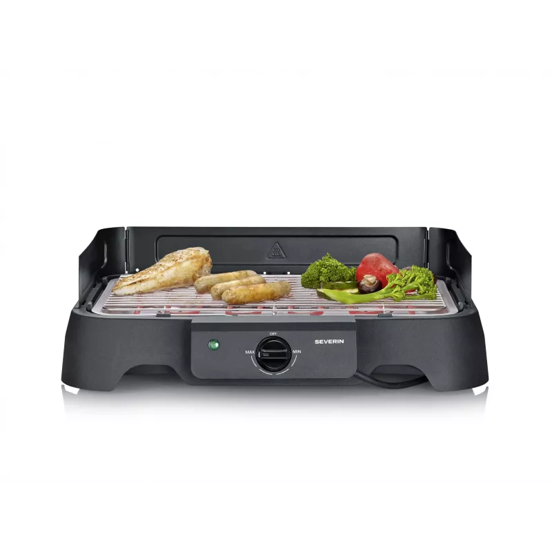 SEVERIN stalinė elektrinė kepsninė PG 8593, 2000 W, stačiakampės grotelės, juoda