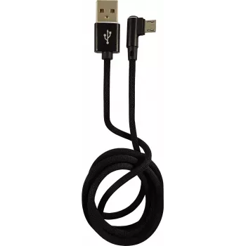 LC-POWER Laidas USB-Micro-1M-2 1m juodas, USB A į Micro-USB (LC-C-USB-MICRO-1M-2)