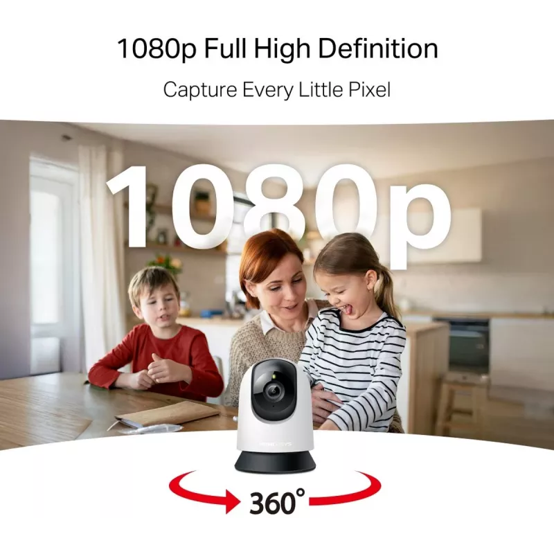 TP-LINK Mercusys MC200 Pan/Tilt belaidė namų apsaugos kamera