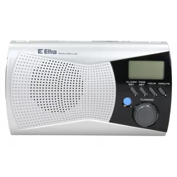 ELTRA Radio KINGA 2 sidabrinis – nešiojamas analoginis radijas FM ir LW juostoms