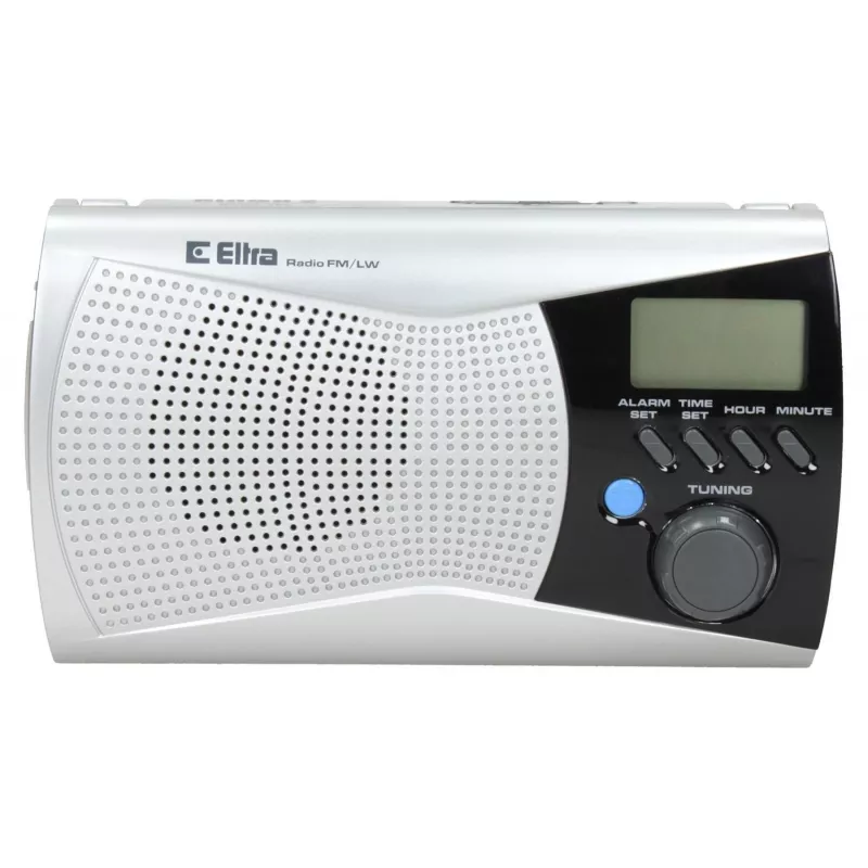 ELTRA Radio KINGA 2 sidabrinis – nešiojamas analoginis radijas FM ir LW juostoms