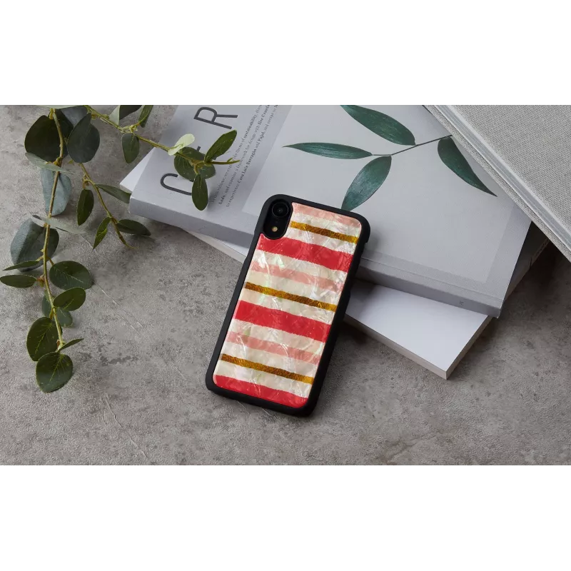 Dėklas išmaniesiems telefonams iKins, skirtas iPhone XR — trumpas pyragėlio dizainas, juodas