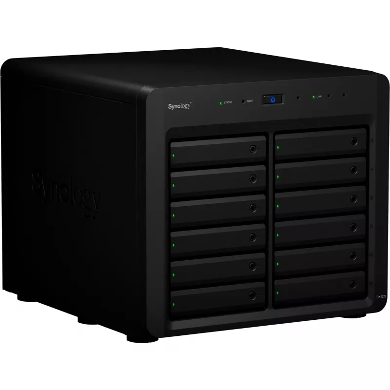 Išplėtimo korpusas Synology DX1222 12 diskų 192 TB juodas