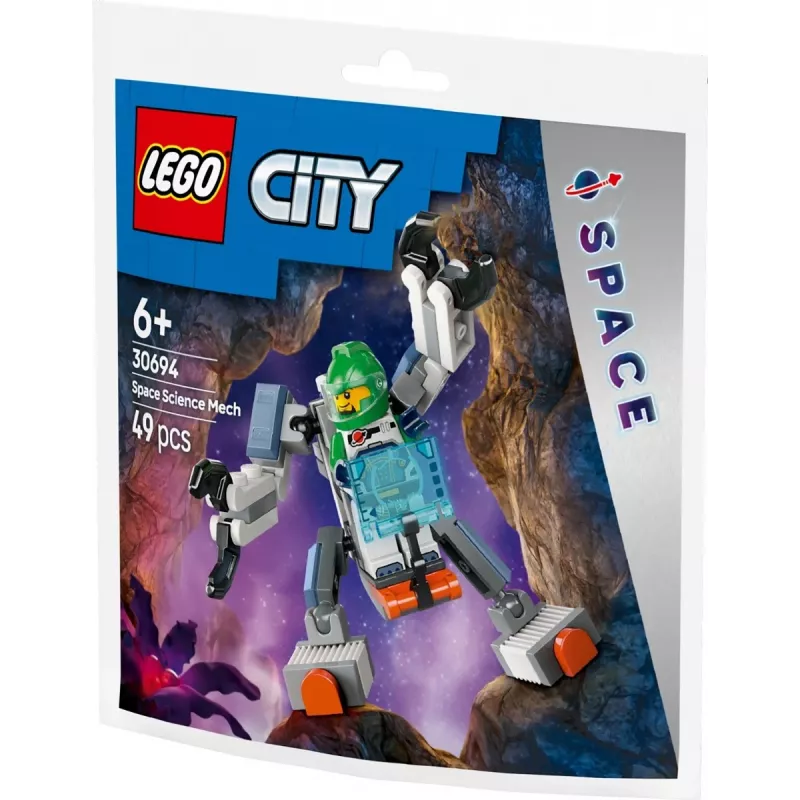Konstruktorius LEGO City Kosmoso tyrinėtojo mech 30694 su judamomis rankomis ir kojomis