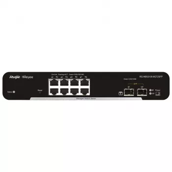 Ruijie Networks RG-NBS3100-8GT2SFP tinklo jungiklis Valdomas L2 Gigabit Ethernet (10/100/1000) Juodas