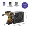 Maitinimo blokas QOLTEC Gaming Miner 1600W Gold, 1600 W, ATX, Gold efektyvumas