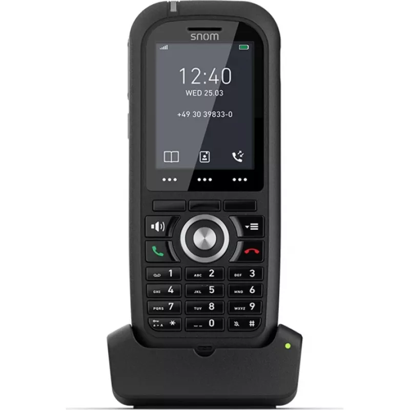 Snom M80 DECT telefono ragelis su skambučio identifikavimu, juodas