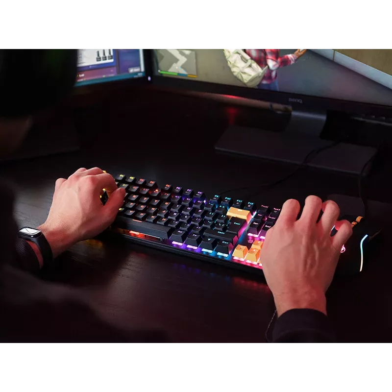 Tracer HORNET 87 klaviatūra ir pelė žaidimams USB QWERTY juoda, geltona
