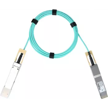 InfiniBand / šviesolaidinis aktyvus kabelis BlueOptics 980-9I08K-00W003-BO QSFP-DD AOC 3 m mėlynas