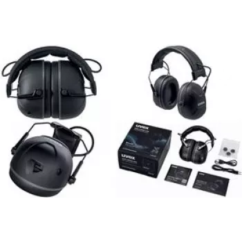 UVEX aXess one Bluetooth ausinės klausos apsaugai, dviejų įrenginių jungimo režimas, modelis 2640001
