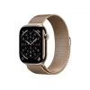 Apple Watch Series 11 GPS + Cellular 46 mm Auksinis Titanio Korpusas su Auksine Milano Kilpa - S/M (MFD74ZR/A)