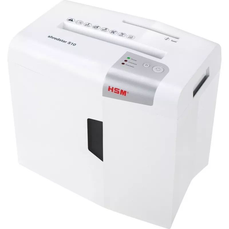 HSM Shredstar S10 dokumentų smulkintuvas, 6 mm + atskiras CD pjovimo mechanizmas