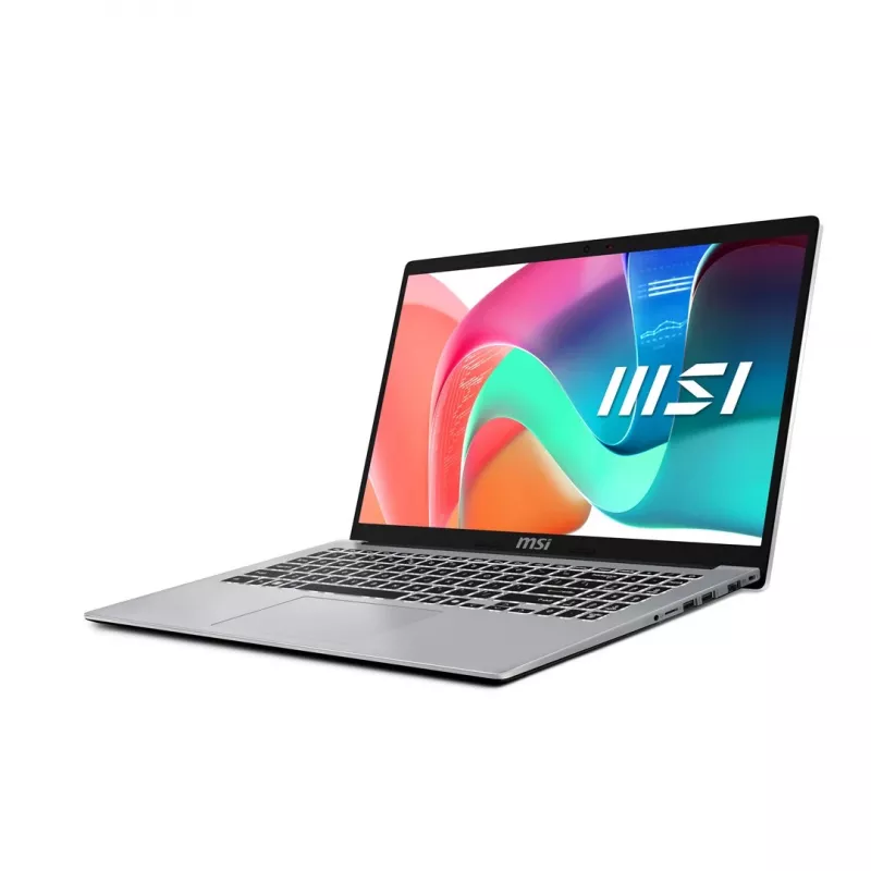 MSI Modern 15 F13MG-088PL nešiojamas kompiuteris Intel® Core™ i7-1355U 15,6 colio Full HD 16 GB RAM 512 GB SSD Wi-Fi 6E Windows 11 Pro sidabrinis