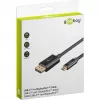 Goobay USB-C į DisplayPort laidas – paauksuotos jungtys, itin didelė raiška iki 4K @ 60Hz, suderinamas su Thunderbolt 3/4