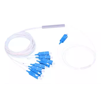 Extralink skaidulų skirstytuvas 1:8 PLC SC/UPC 900um 1.5m