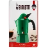 Kavinukas BIALETTI Moka BREAK ALPINA — 3 puodeliams, žalias, aliuminis, bakelitinė rankena